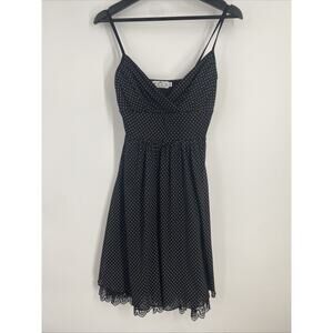 Vintage Y2K Tricia Polka Dot Mini Dress Size Small Fairy Lace Whimsigoth 1032